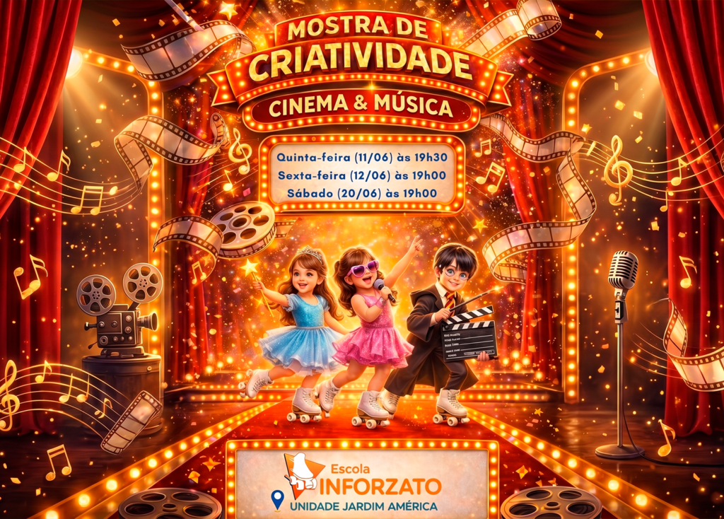 Arte sobre Rodas: Escola Inforzato Apresenta a Mostra de Criatividade “Cinema & Música”